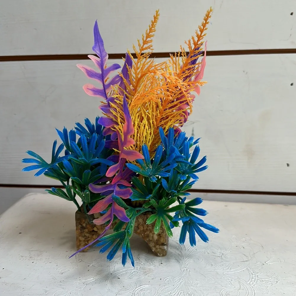 Colorful Aquarium Plants - Aquarium Decor - Fish Tank Plants - decor for tank